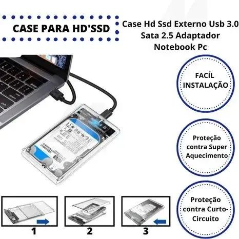 CASE GAVETA HD EXTERNA SSD 3.0 - Foto 2