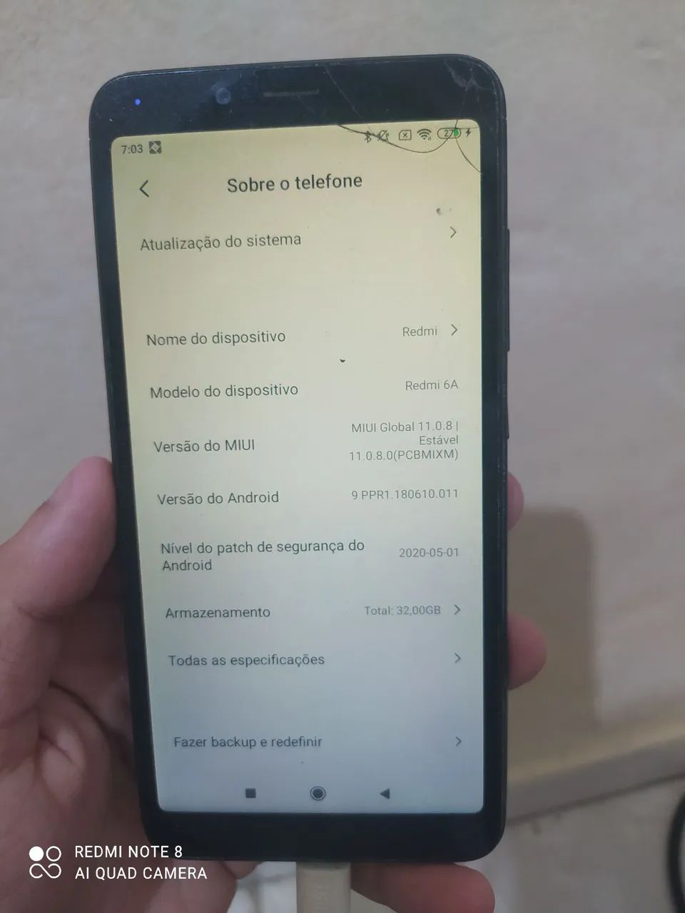 Celular Redmi 6A de 32gb 