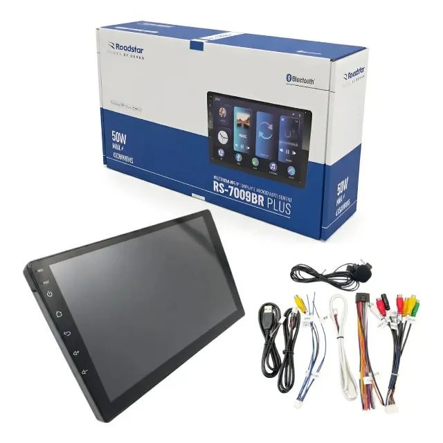 Central Multimidia Mp5 Roadstar 9" 2 Din Carplay Android Auto Sem Fio + Camera de Ré  - Foto 3