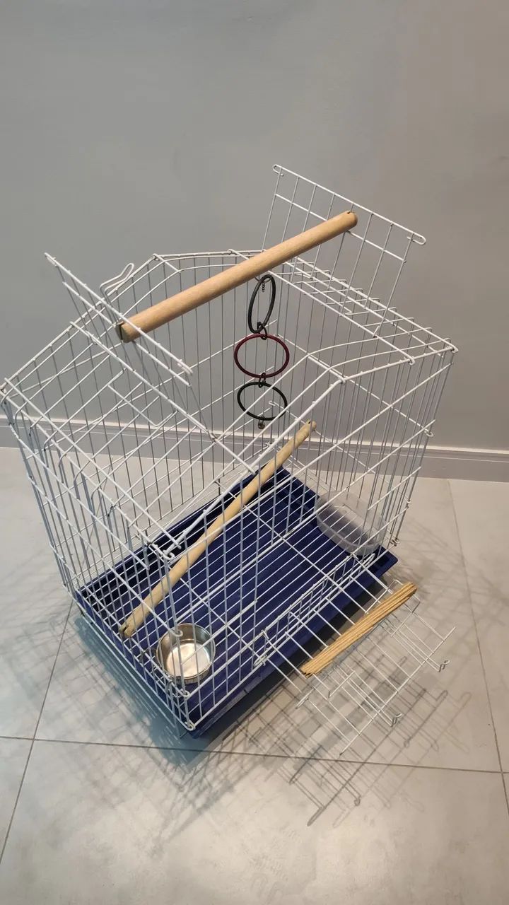 GAIOLA PARA AVES DE MÉDIO PORTE - EXCELENTE ESTADO - Foto 3