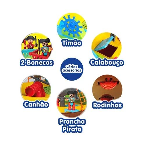 Brinquedo Infantil Piratas Maral - Foto 4