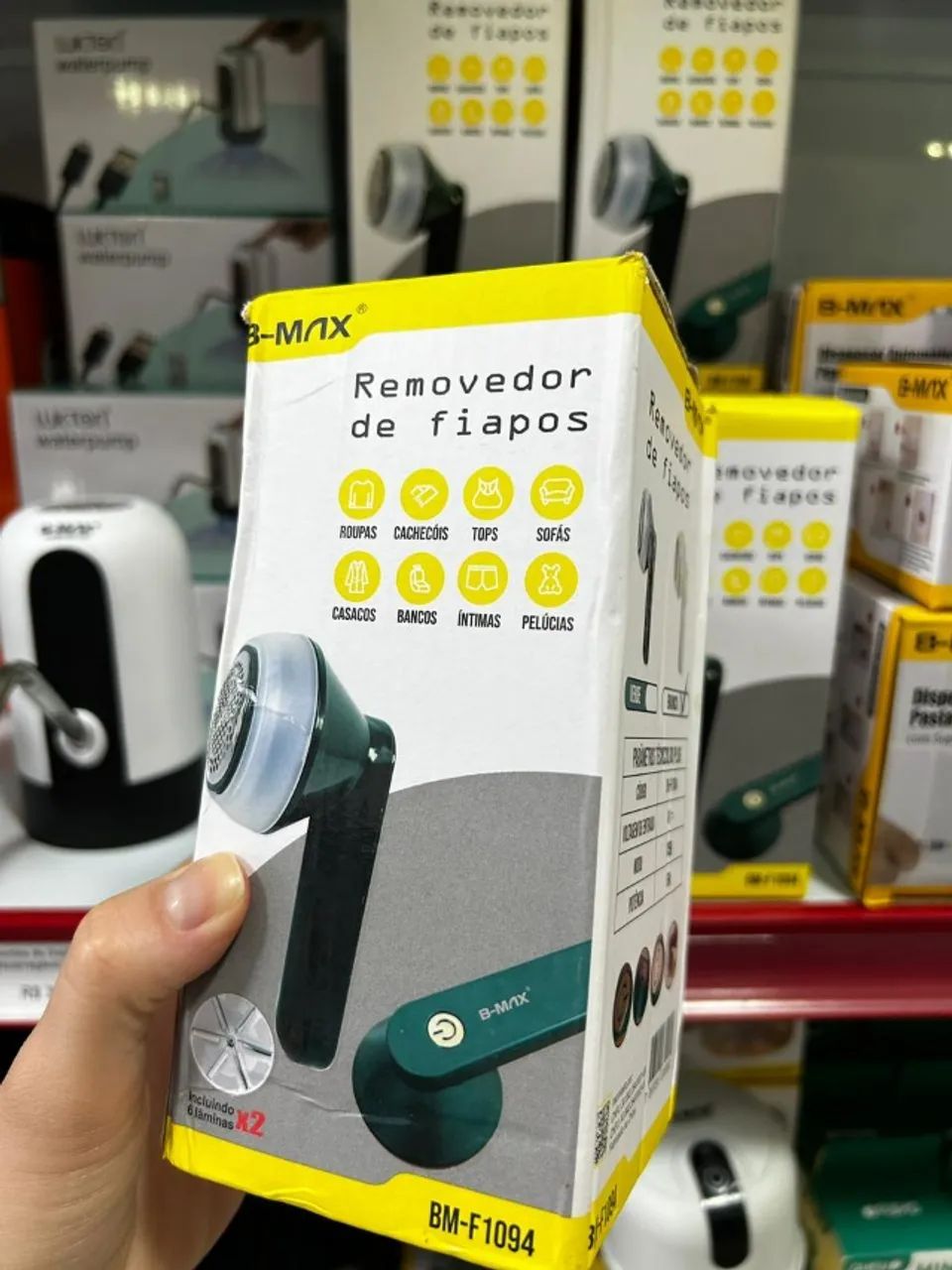 Removedor de Bolinha Pelos e Fiapos Recarregável