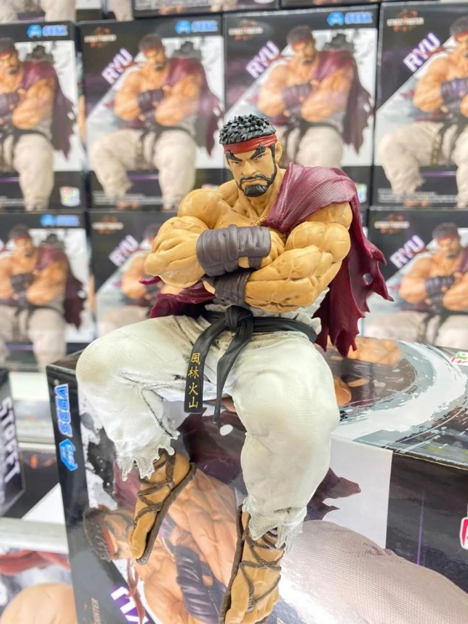 Boneco Ryu Street Fighter Game Jogo Miniatura Action Figure 14cm - Foto 3