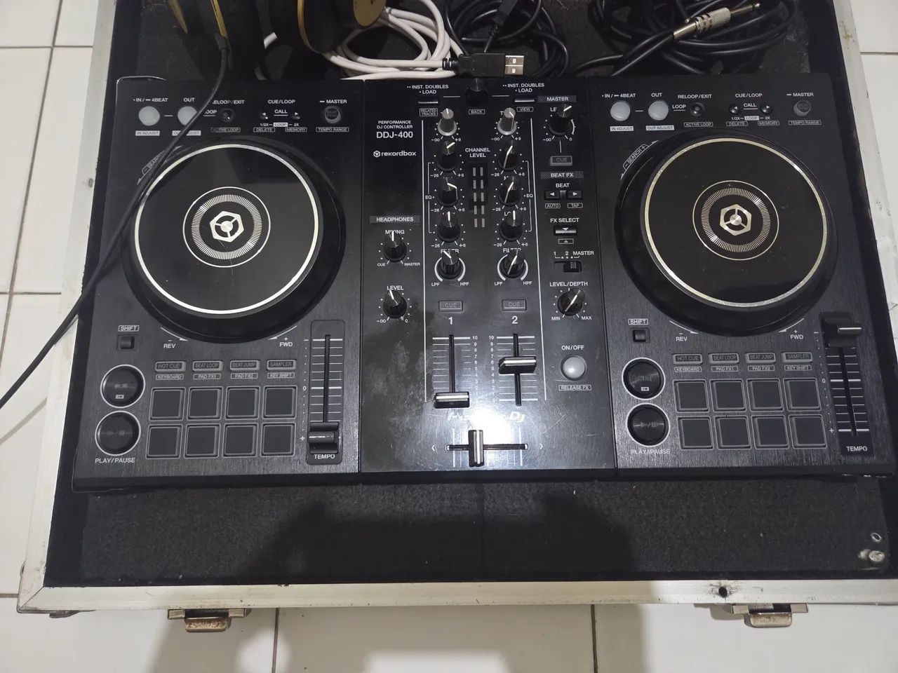 DDJ400 Pioner + fone AK92 + case - Foto 2