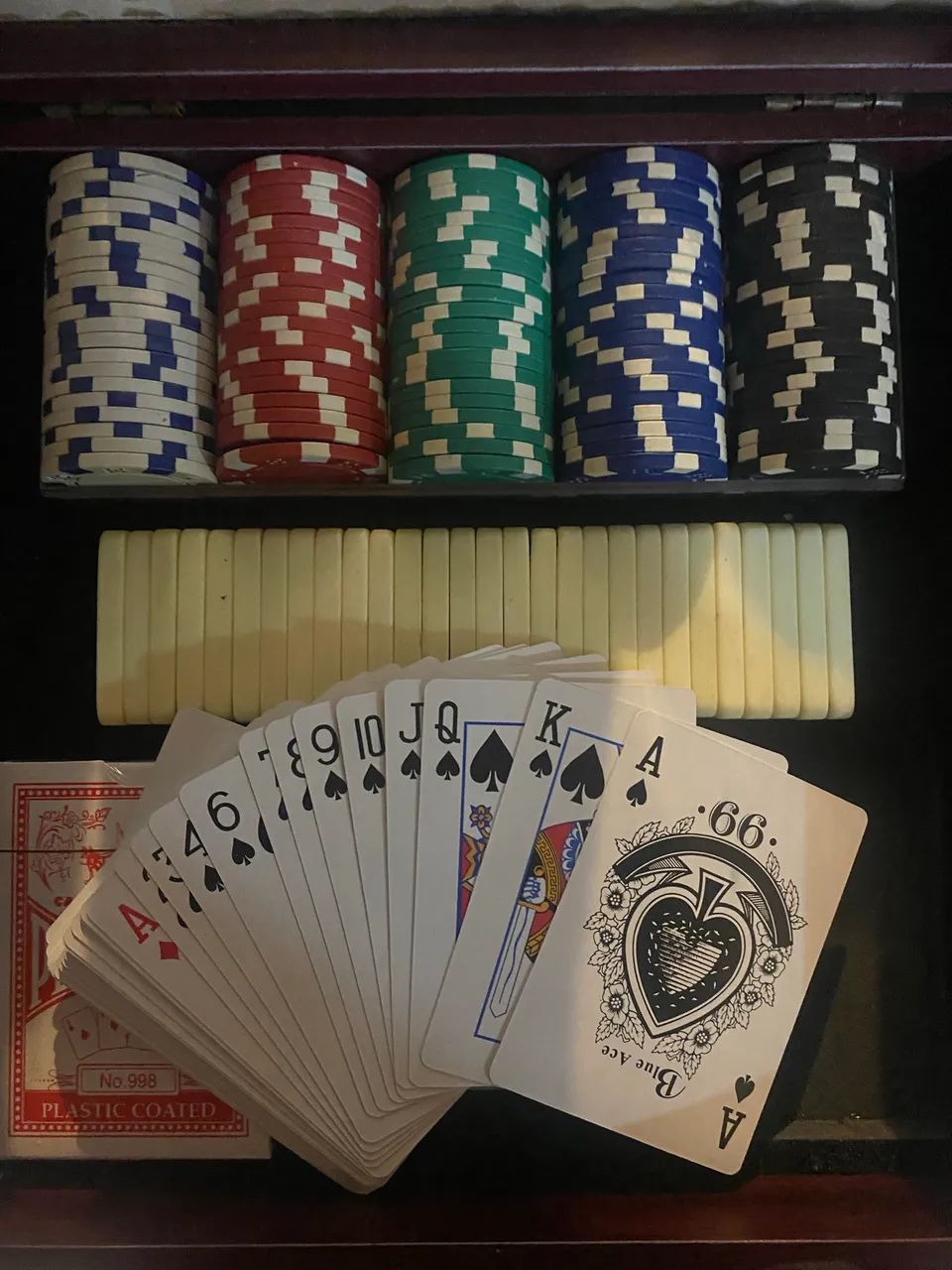 Maleta madeira Poker + Dominó - Foto 3