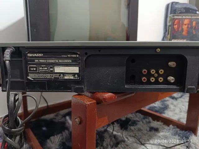 Video Cassete Sharp 6 cabeças Stereo + Controle - Foto 2