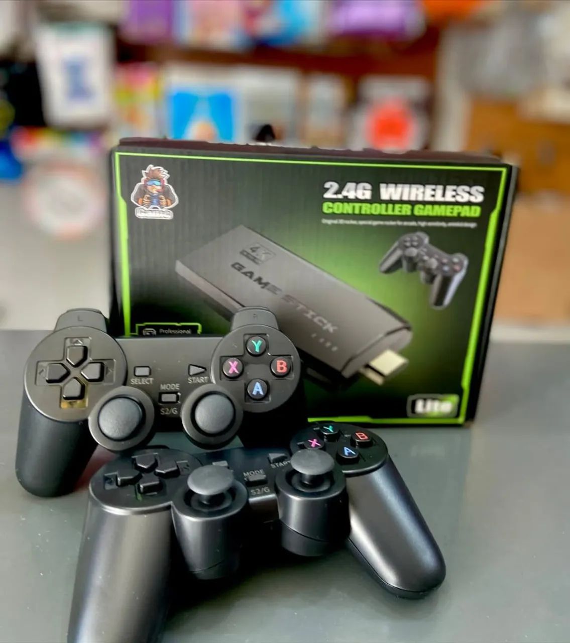 Game Stick M8 Lite- 2 controles e 20 mil jogos  - Foto 3