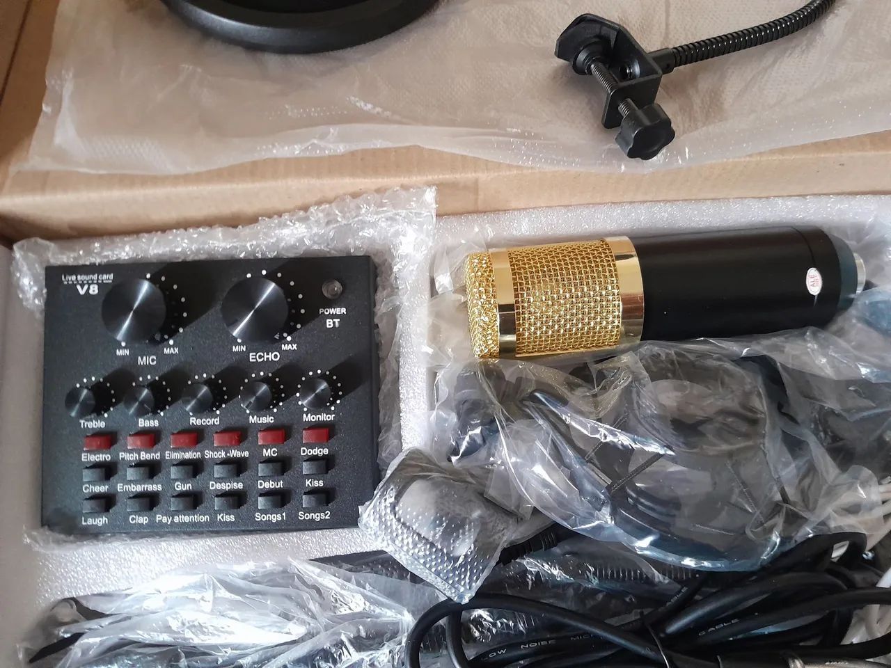 Kit microfone condensador + mesa de som - Foto 2