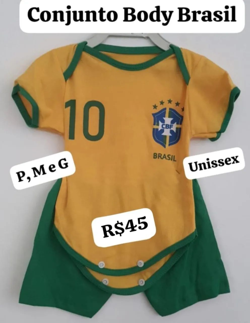 Conjunto Bebê Brasil R$45
