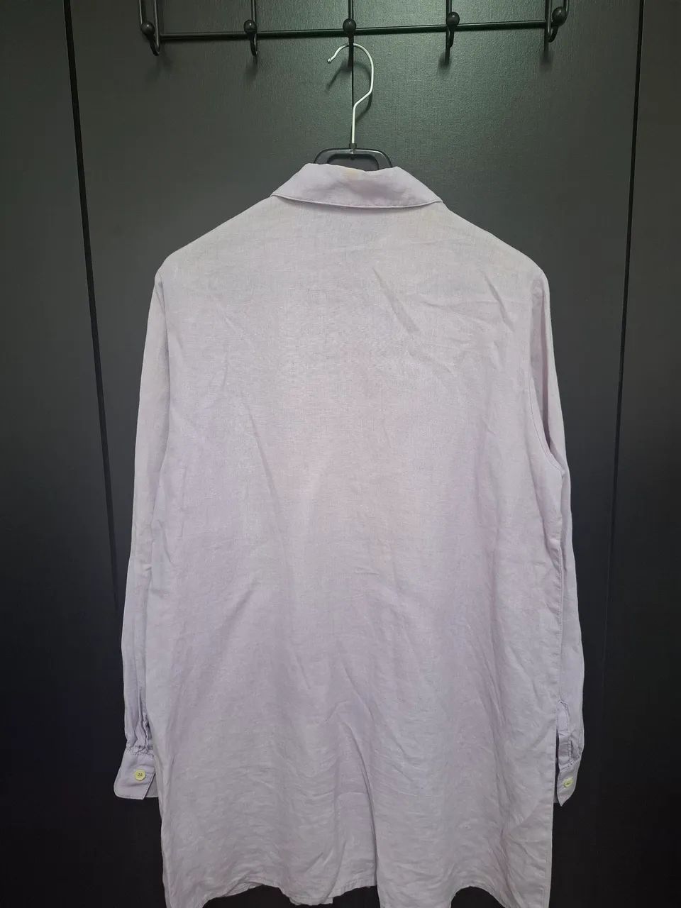 Camisa Francesa linho Lilás tam.G - Foto 2