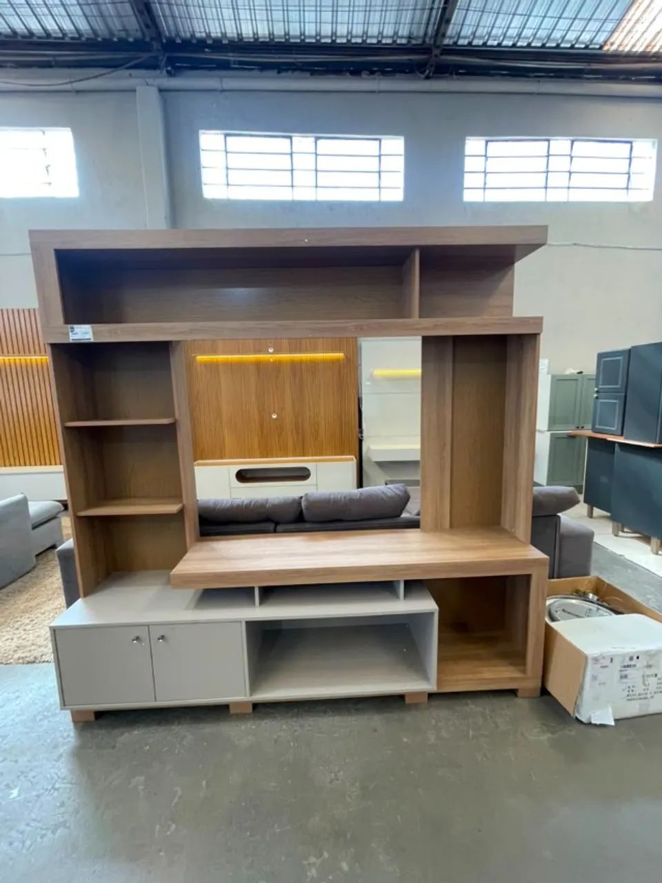 ESTANTE MDF 2,10m ? GRANDE E ESPAÇOSA