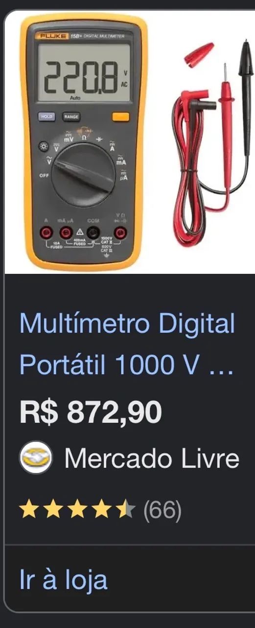 MULTÍMETRO FLUKE CAT 3 - Foto 4