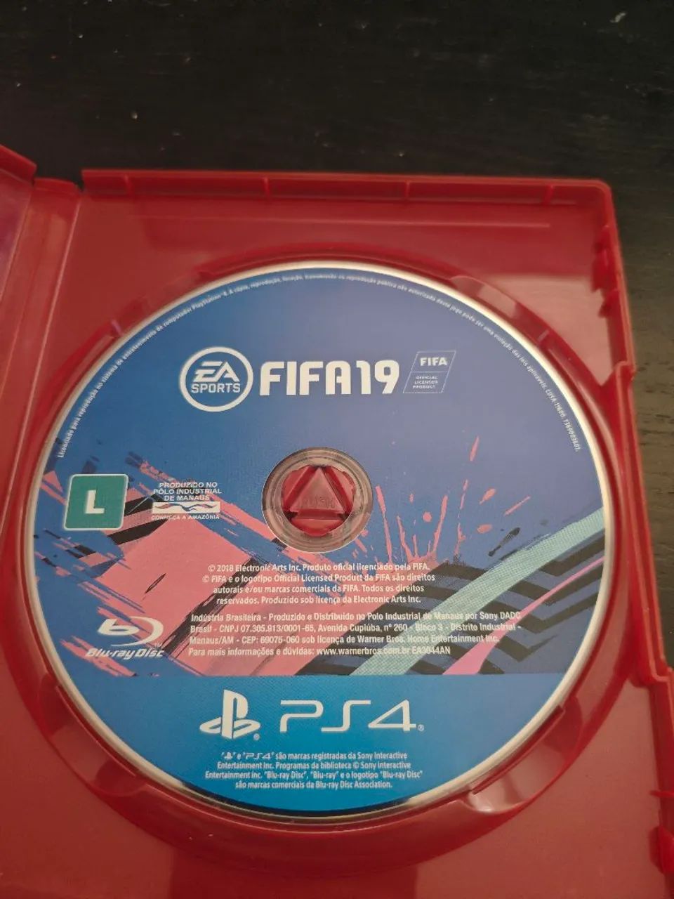 FIFA 19 PS4 mídia física