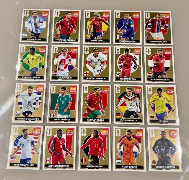 Coleção completa Legends - Ouro - Copa 2026 (Original Panini)
