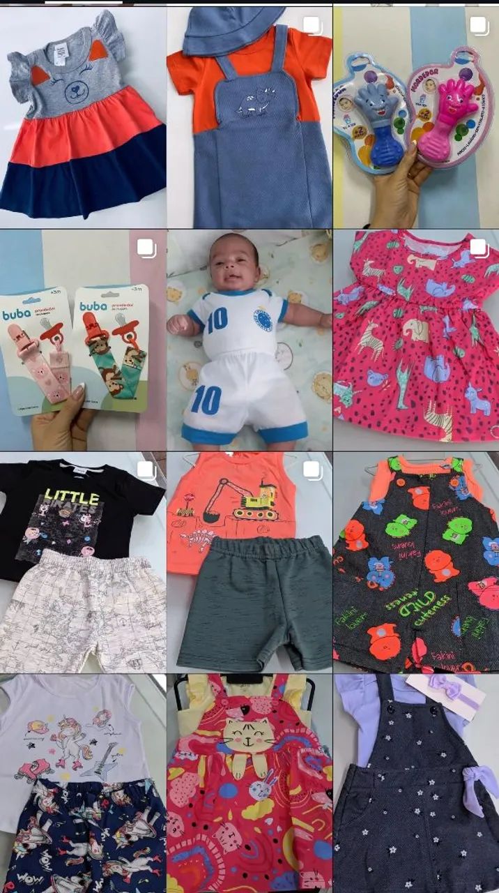 Roupas infantis de 0 a 16 anos