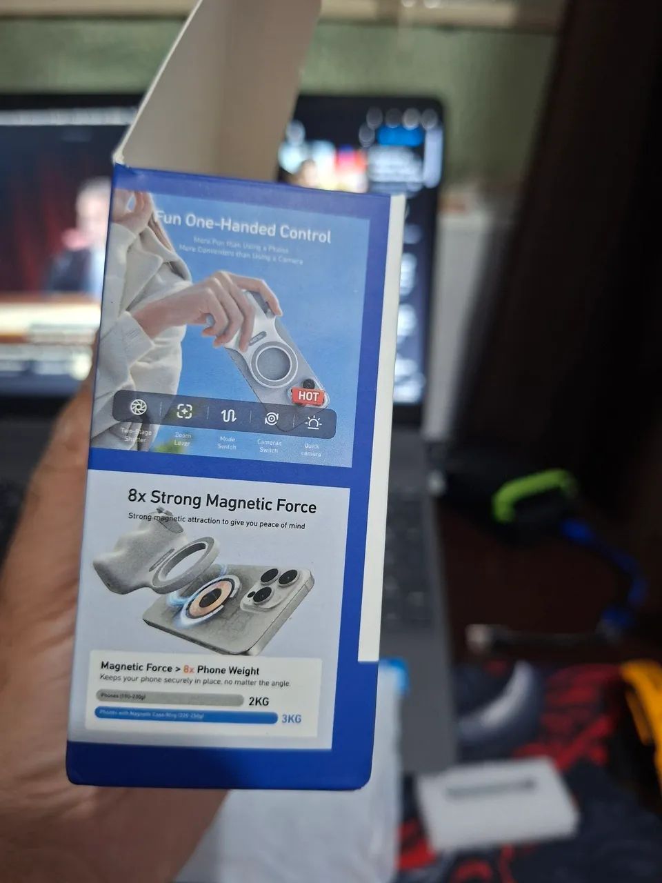 Suporte Magnético De Celular Câmera Zoom C/ Bluetooth - Foto 4