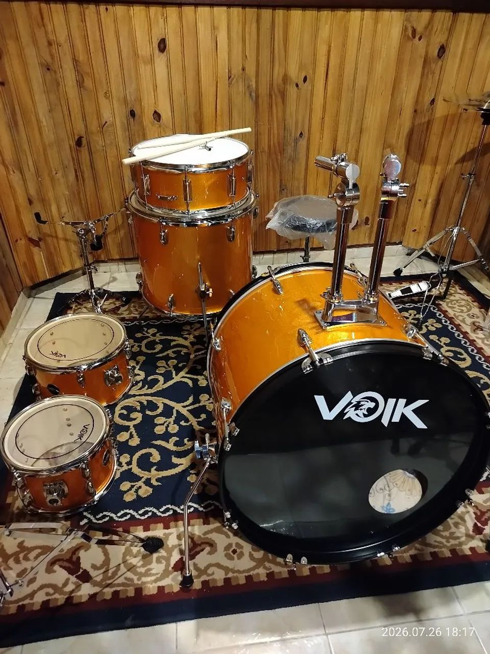 Bateria acústica vowk  - Foto 2
