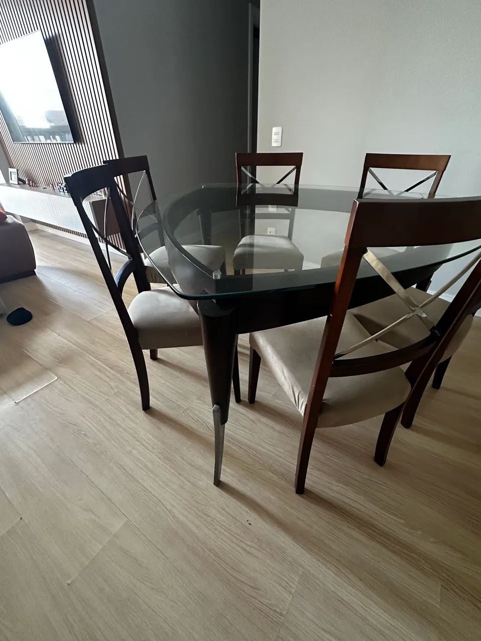 Mesa de jantar  Líder com Tampo de Vidro - Foto 2