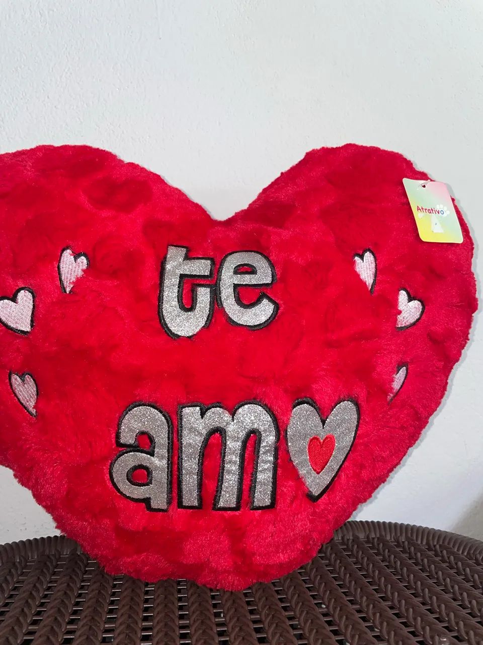 Almofada de Coração  TE AMO - Foto 2