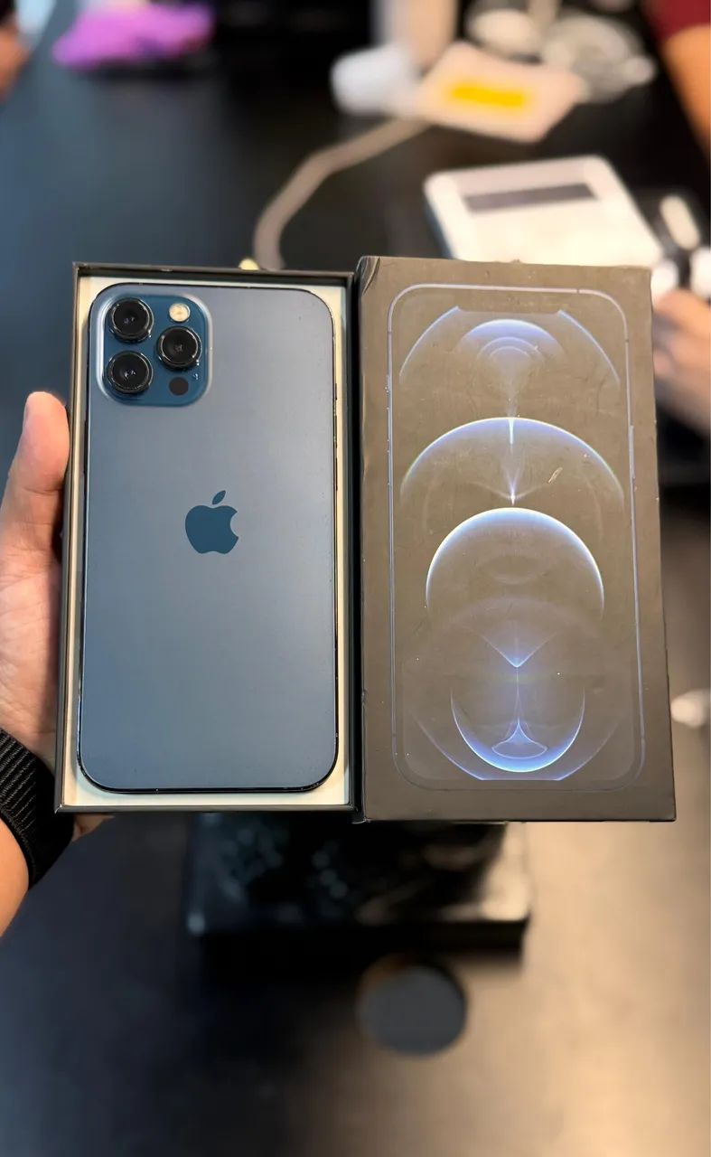 iPhone 12 Pro Max 128GB azul - Celulares e Smartphones - Cohatrac