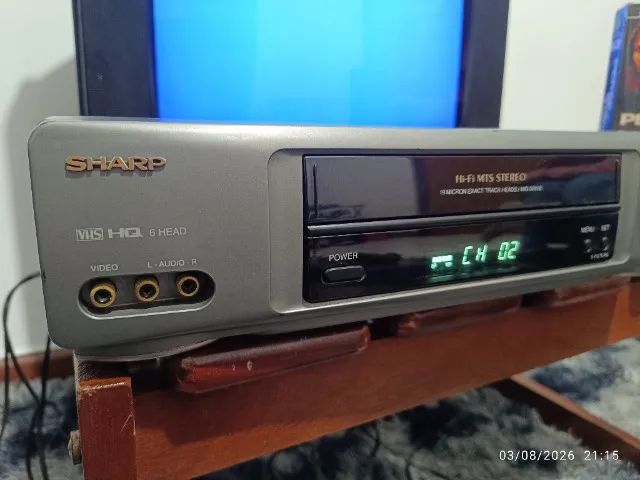 Video Cassete Sharp 6 cabeças Stereo + Controle - Foto 3