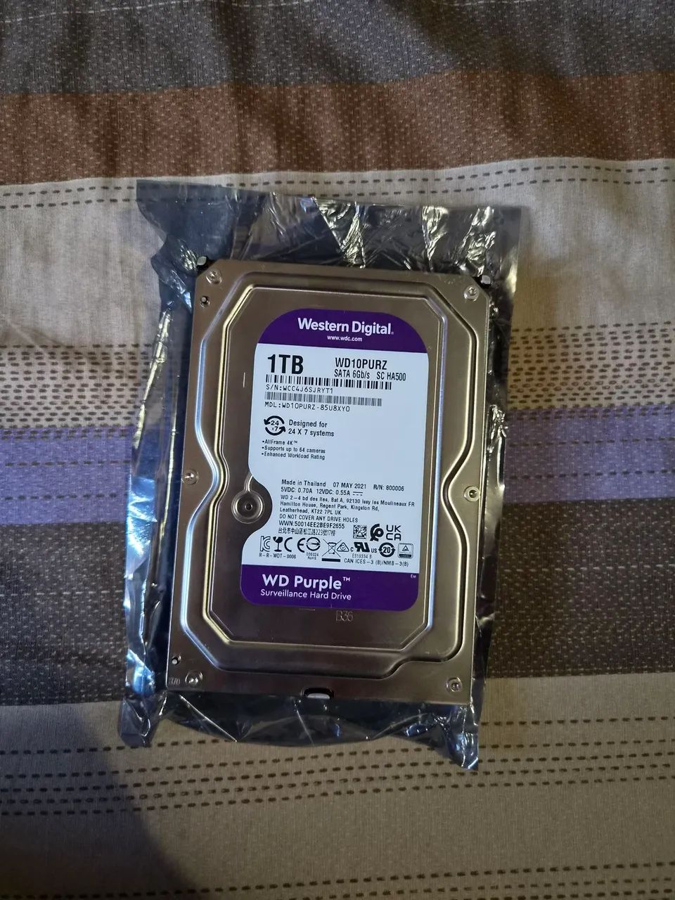 HD WD Purple 1TB - Armazenamento - Encruzo da Enseada (Cunhambebe