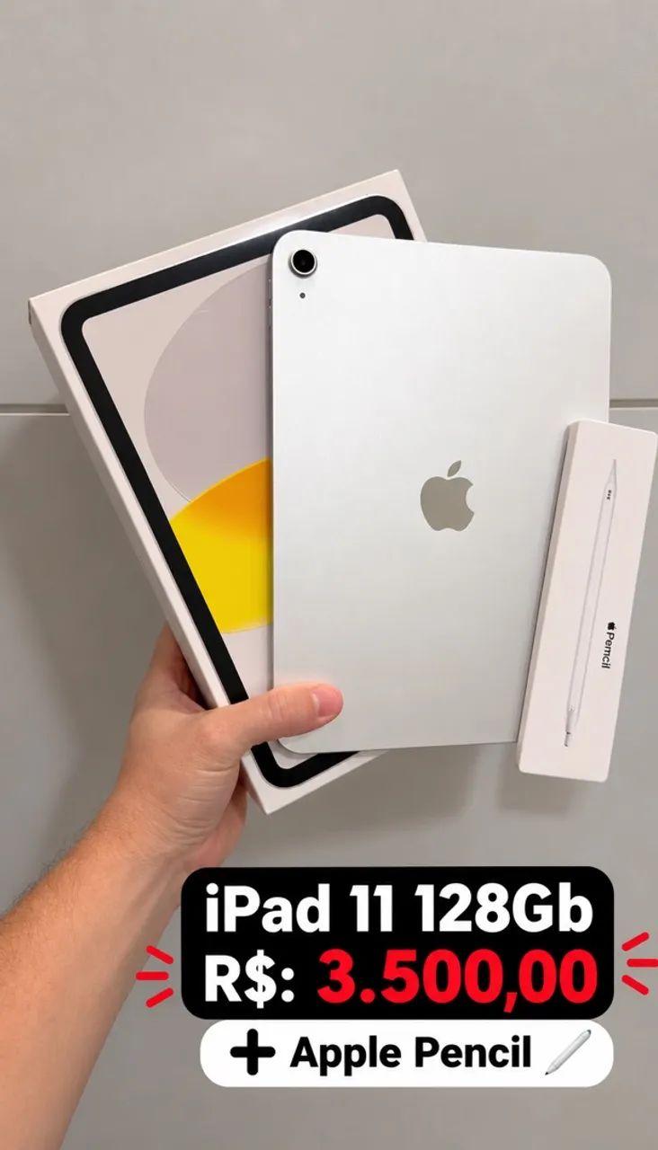 iPad 11 (A16) + caneta Pencil 