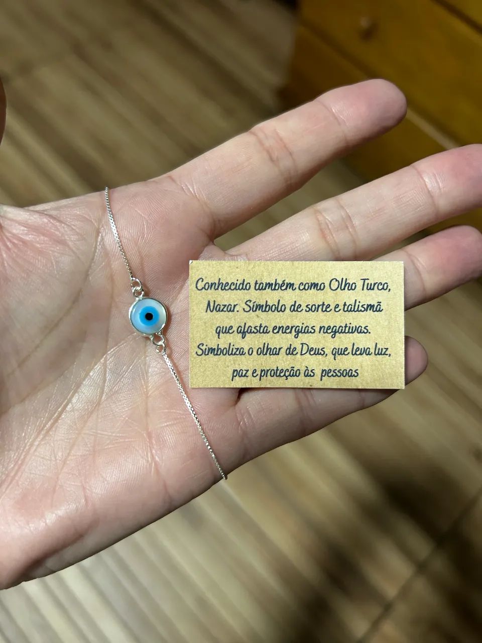 Pulseira de prata olho grego  - Foto 5