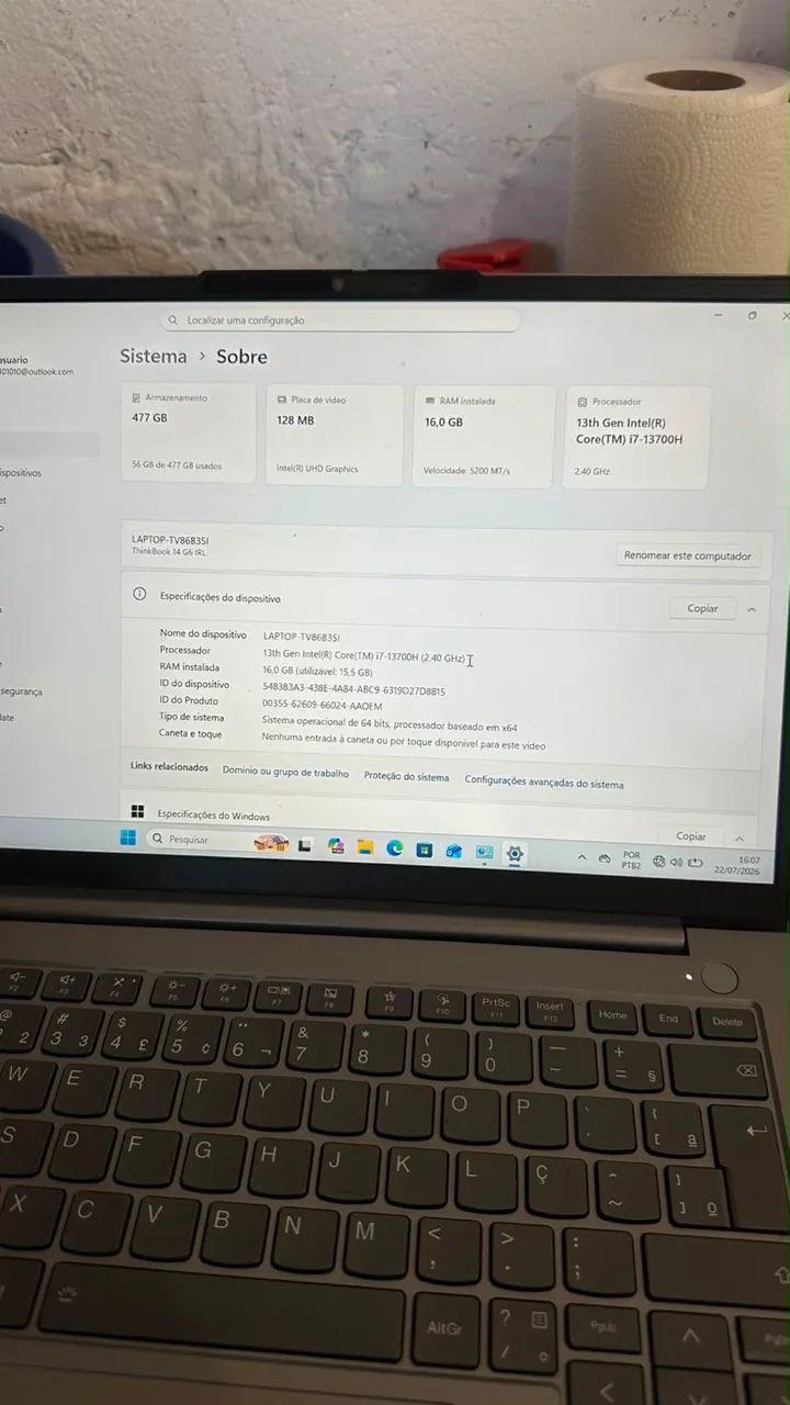 Notebook Thinckbook I7 - Foto 2