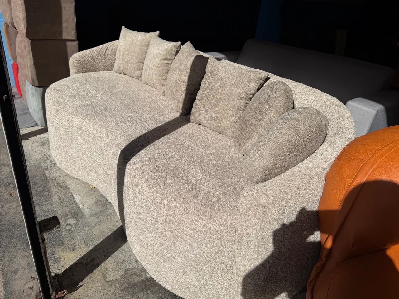Sofá orgânico de Primeira linha tecido Bulcle  - Foto 4