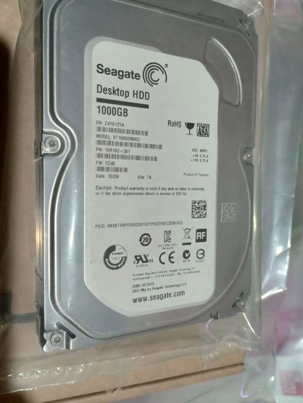 HD Seagate 1TB  
