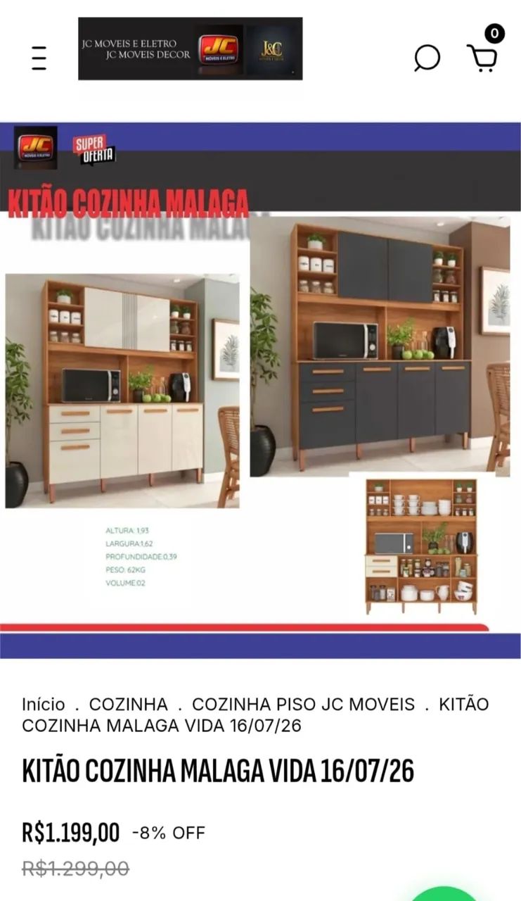 KIT COZINHA MÁLAGA 