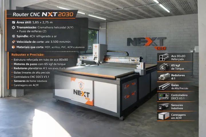 ROUTER CNC - NEXT 2030 1S (nova)