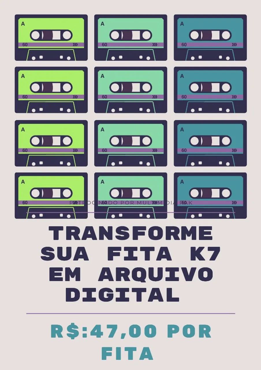Transforme suas fitas K7 em arquivo digital