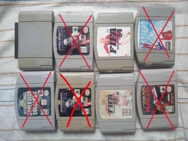 lote de cartuchos para Nintendo 64 - favor ler anúncio