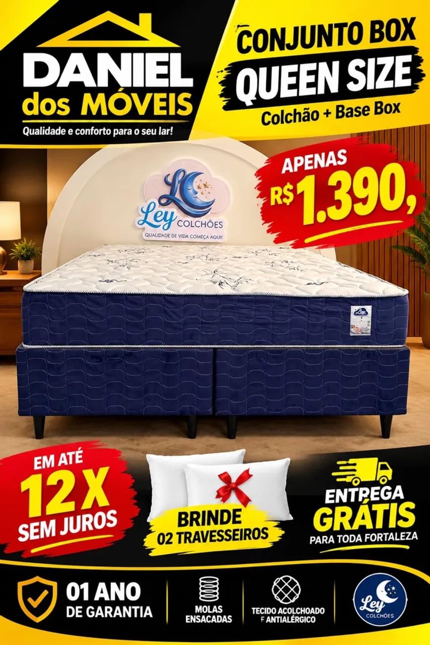 Cama queen molas ensacadas _ Brinde travesseiros