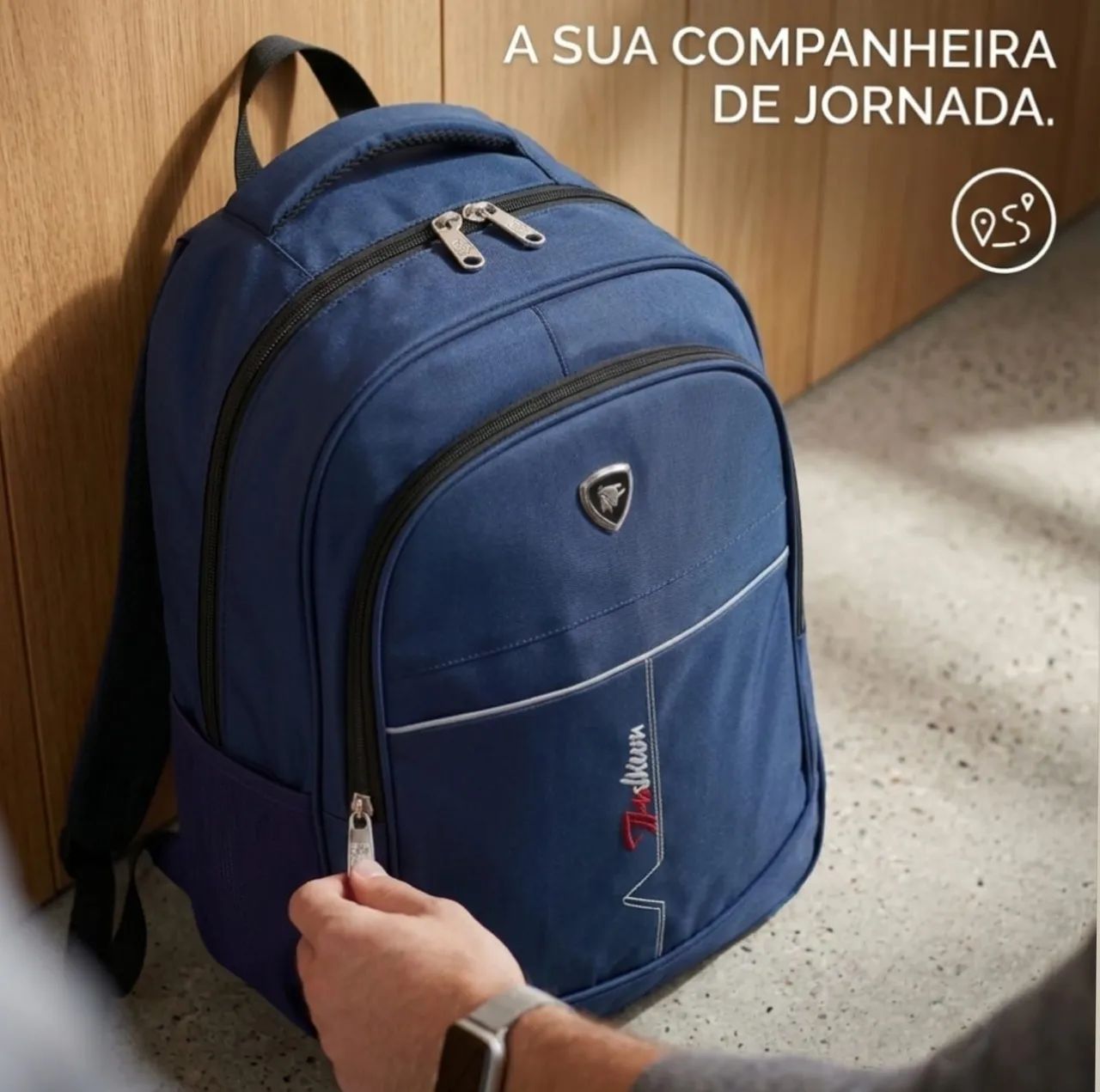 Mochila Reforçada Azul 