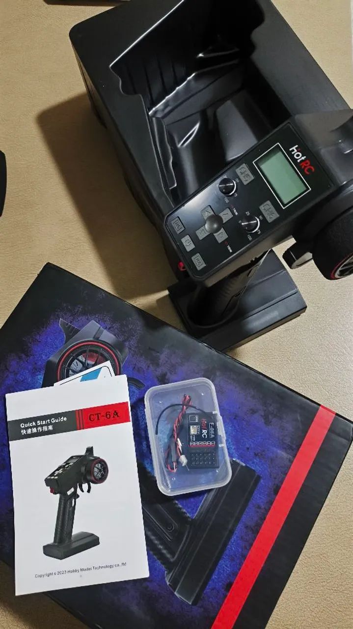Rádio Automodelo Rc Nitro Eletrico 2.4ghz 6 canais 