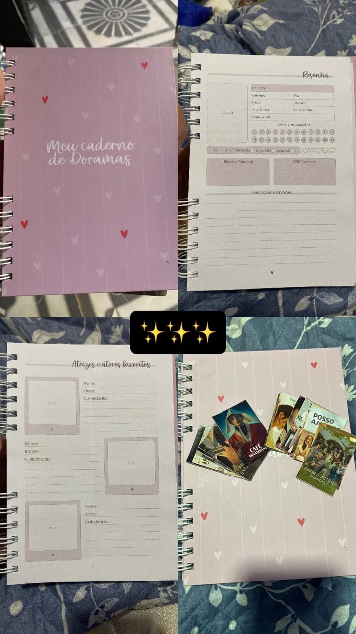 Caderno de doramas