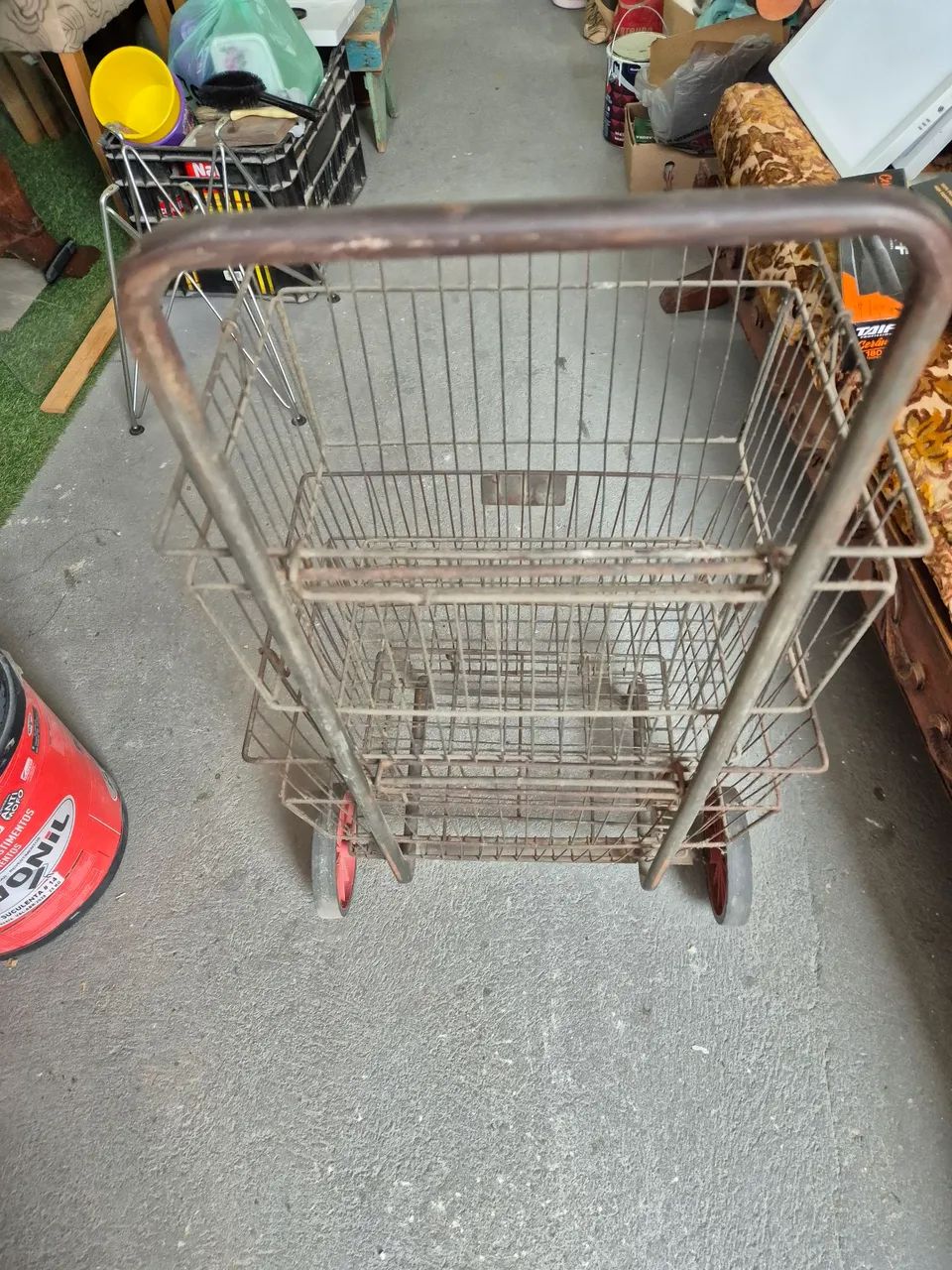 Carrinho de feira antigo - Foto 3