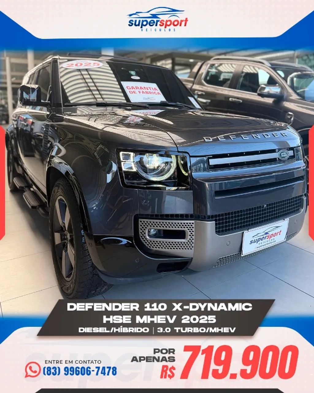 Land Rover Defender 110 X-dy.hse D350 DIE Aut. (híb.) 2025