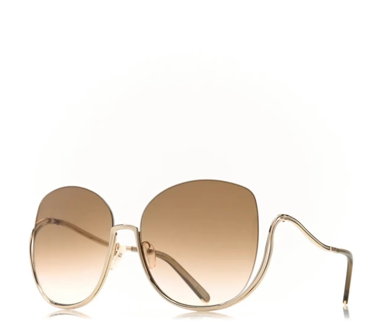 Auténtico de óculos de sol CHLOE Oversized Round Milla CE125S - Foto 6