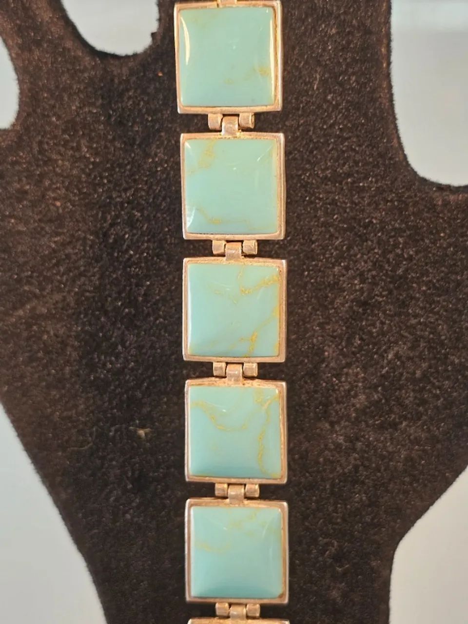 Pulseira Pedras Turquesas originais em prata  - Foto 4