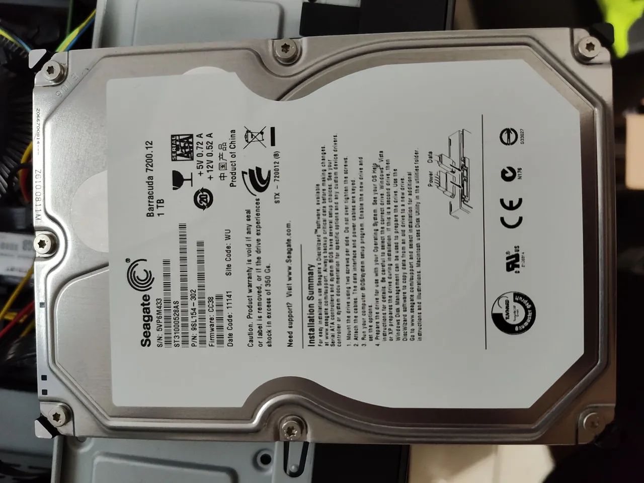 HD 1TB SEAGATE 100% SAUDÁVEL 