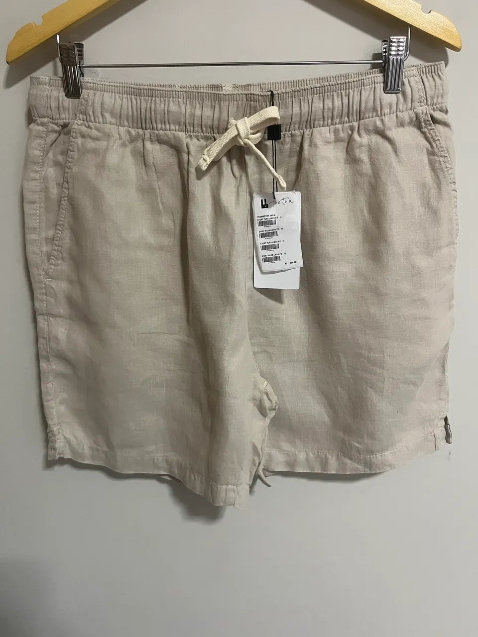 Short puro linho píer Foxton 