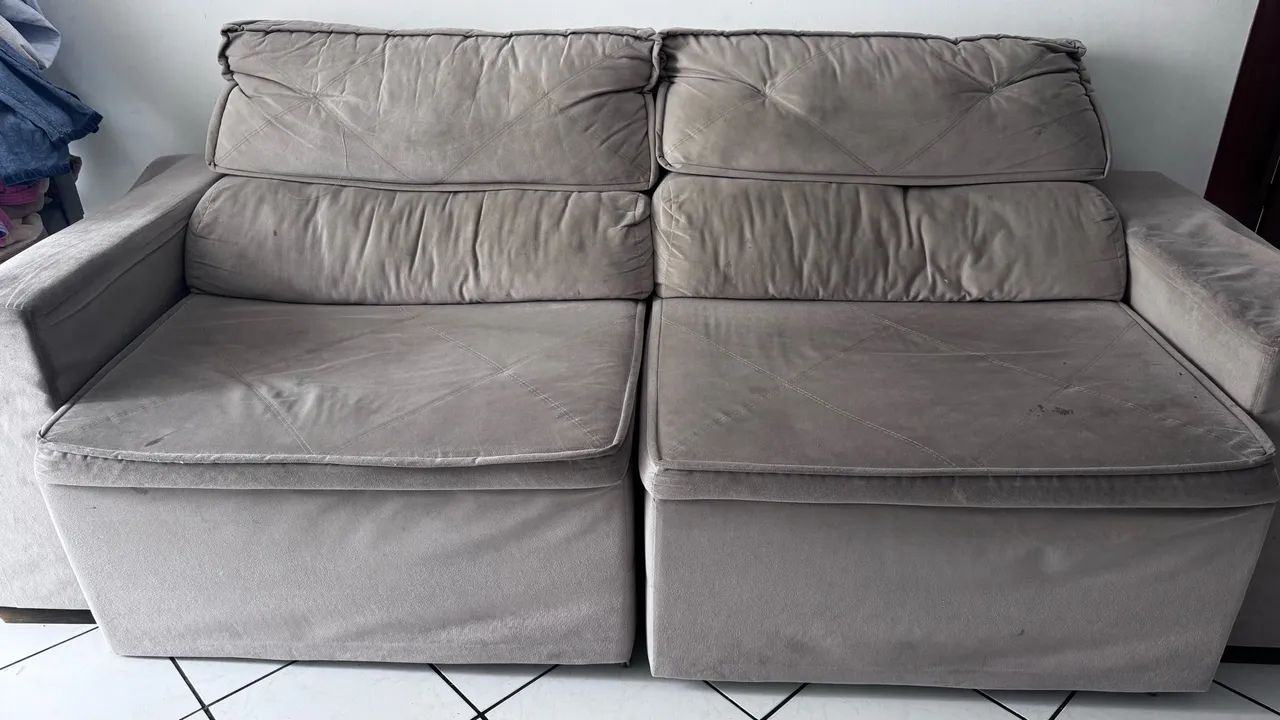 Sofá Retrátil 3 Lugares 