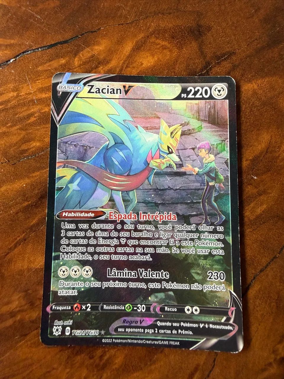 Carta Pokémon Zacian V 
