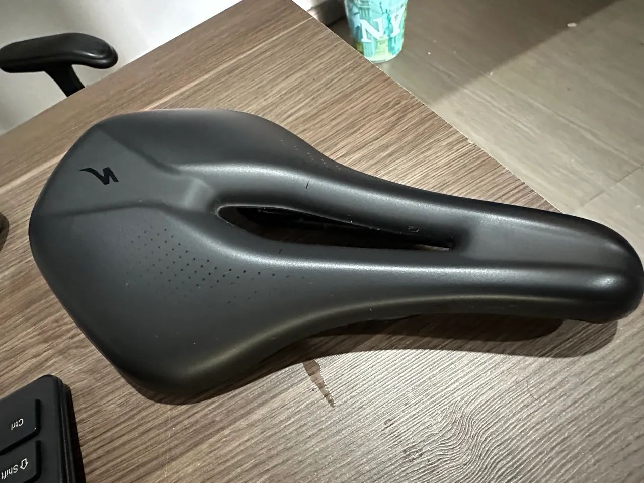 Selim Bike Mtb Specialized Power Comp 155mm Oiginal semi-novo pouso usado - Foto 4