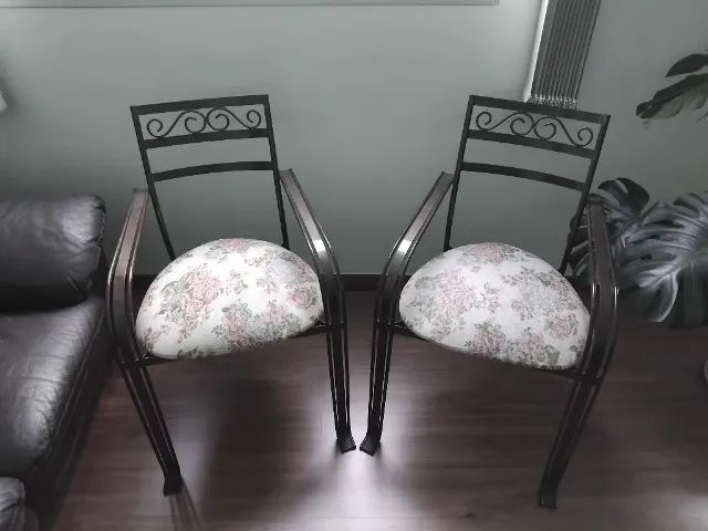 Cadeiras Metal com estampas O jogo - Foto 2