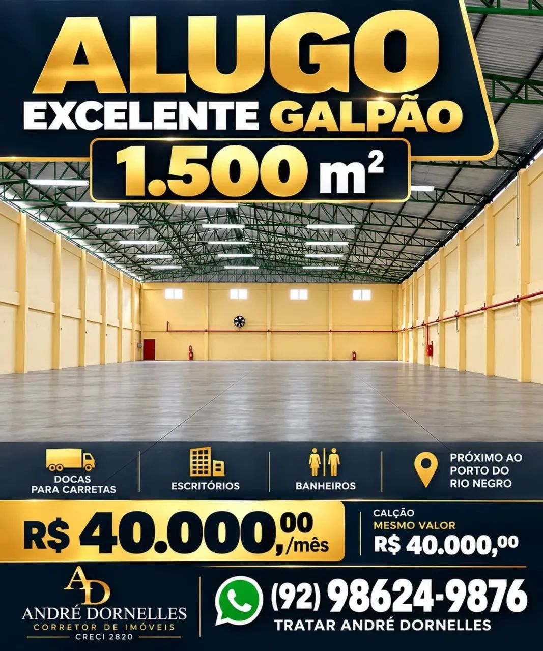 galpao 1500m2 R$ 40.000,00 - Foto 3